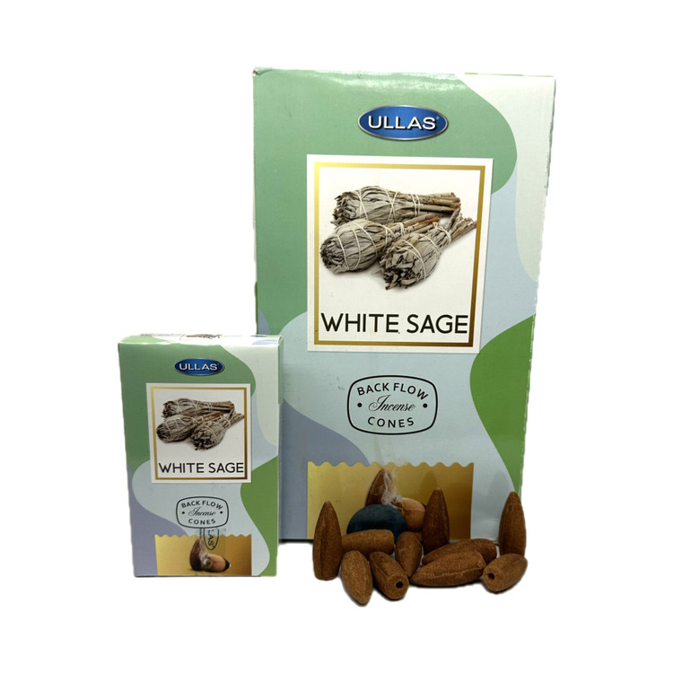 عمده عود خوشبو کننده آبشاری اولاس Ullas مدل وایت سیج ( مریم گلی ) White Sage