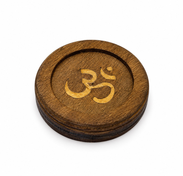 جاعودی چوبی گرد طرح ام om