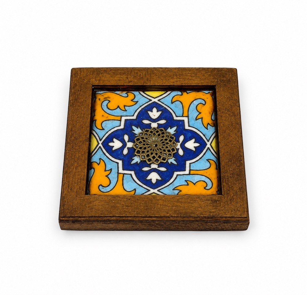 جاعودی چوبی چهارگوش طرح سنتی