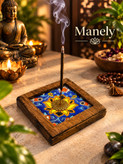 جاعودی چوبی چهارگوش طرح سنتی