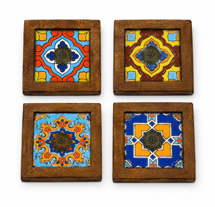 جاعودی چوبی چهارگوش طرح سنتی